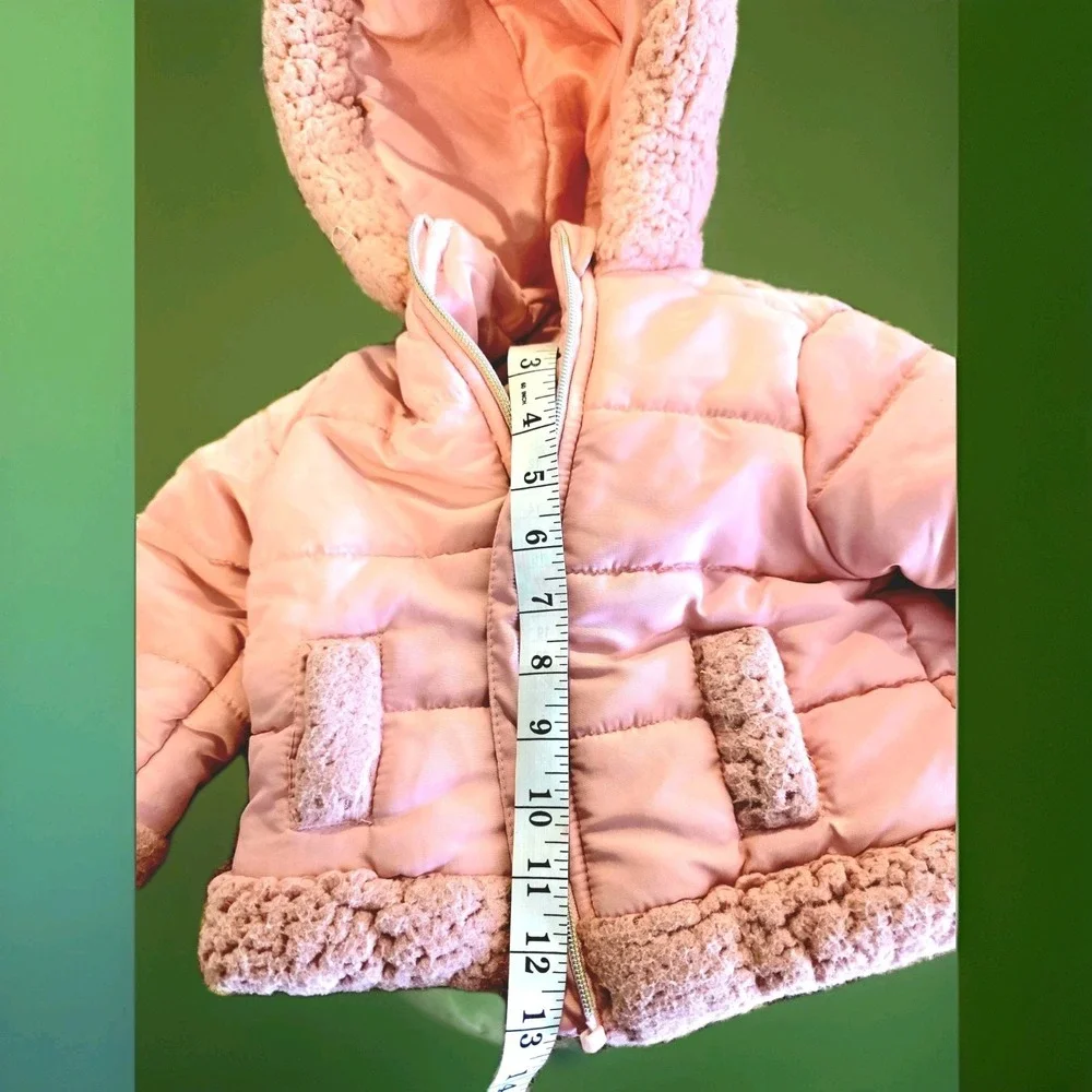 Mac Studio Kids. Size 12m. Pink Puffy Coat. Zipper. Girls. Excellent Condition.